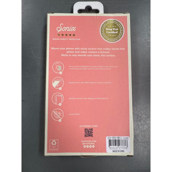 New Sonix Apple iPhone 16 Plus Suction Case with MagSafe - Linen - Picture 2 of 2